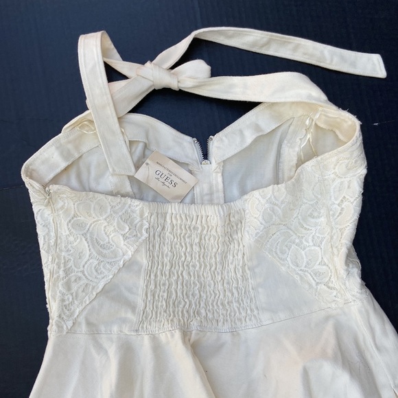 New GUESS Fit & Flare Sweetheart Neckline Halter Pockets SZ 12 - Picture 5 of 8